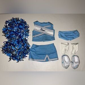 American Girl Blue Cheerleader Costume Set